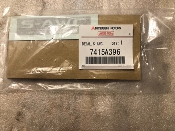 Emblemat Znaczek Napis Mitsubishi S-AWC Oryginał Nowy 7415A396