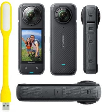 INSTA360 X4 KAMERA 360 STOPNI 8K 72MP 18MP WI-FI BT 5.0 USB-C + ETUI