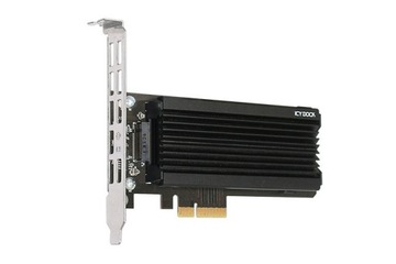 ICY DOCK Adapter 1 x M.2 NVMe SSD to PCIe 4.0 x4 z radiatorem (EZConvert Ex