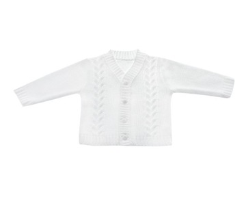 BIAŁY SWETER SWETEREK DO CHRZTU 92cm CHRZEST