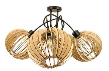 LAMPA WISZĄCA SUFITOWA ZAWIJANA LOFT 4x GĘSTA KULA