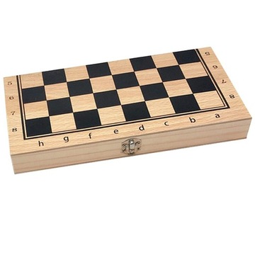 Складная деревянная шахматная доска ручной работы из 3 частей игры, 39x39 см