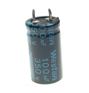 Kondensator elektrolit 100uF/350V SNAP-IN, WESTON