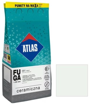 FUGA CERAMICZNA ATLAS 5kg *001* BIAŁA