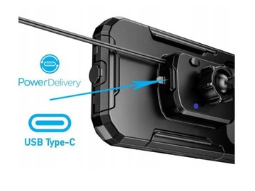 ЧЕХОЛ-ДЕРЖАТЕЛЬ ДЛЯ ТЕЛЕФОНА С ЗАРЯДНЫМ УСТРОЙСТВОМ + USB TYPE-C