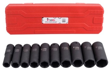 Ударные головки длинные 13-26 мм 1/2 REDATS 10 шт.