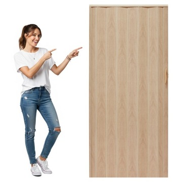 СКЛАДНЫЕ АРМОРИОННЫЕ ДВЕРИ, ПОЛНЫЕ, ДУБ СОНОМА, МАТ 001P, 90 см