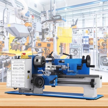 Tokarka do metalu 180x300mm 400W 12 cali