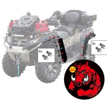 POSZERZENIA BŁOTNIKÓW Cfmoto cforce X8 800 820 201