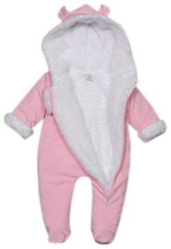 KOMBINEZON PAJAC OCIEPLANY FUTRO BAWEŁNA 68