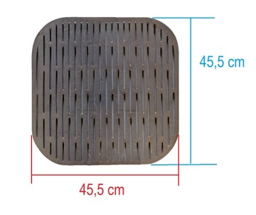drzwiczki żeliwne do wędzarni półokrągłe 57x61 cm