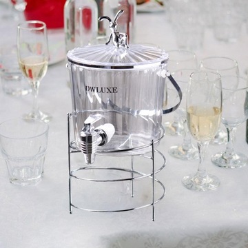 Dozownik napojów 2,2 l, duży, przezroczysty stojak na kran