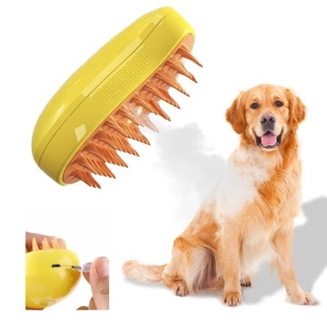 Паровая кошачья щетка, спрей-щетка для кошек для линьки, массажный спрей для кошек 3-в-1