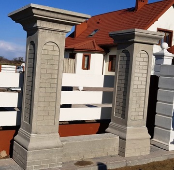 Бетонные заборы, усадебные столбы, каркас, стены