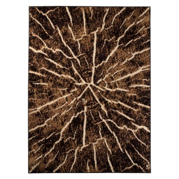 DYWAN CANVAS 160x220 BCF PIEŃ DRZEWA BRĄZ CZARNY