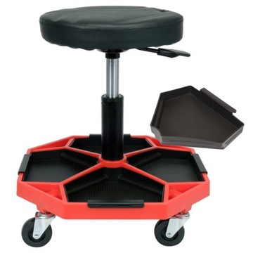 ТЕЛЕСКОПИЧЕСКОЕ СИДЕНИЕ YATO ДЛЯ МАСТЕРСКОЙ 410-550 мм YT-08793 ПОВОРОТНЫЙ СТУЛ