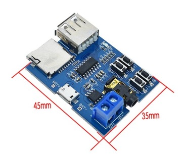 Odtwarzacz MP3 SD USB+ wzmacniacz Mono 3W moduł