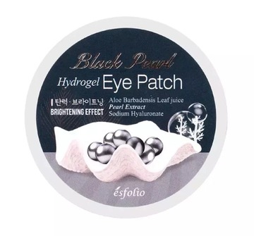 ESFOLIO BLACK PEARL HYDROŻELOWE PŁATKI POD OCZY CZARNA PERŁA 60 SZTUK