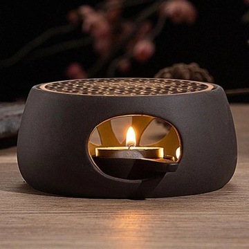 Ceramiczny podgrzewacz do herbaty Zen z czajniczkiem