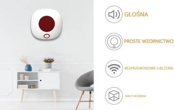 Wewnętrzna bezprzewodowa syrena alarmowa 433 MHZ AlarmZone WSR020 do alarmu