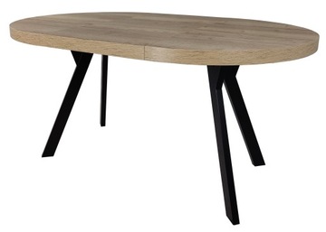 Стол круглый раздвижной METAL OAK HALIFAX Ø100/200