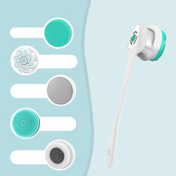 ЭЛЕКТРИЧЕСКАЯ ЩЕТКА ДЛЯ ДУША 5В1 С ДЛИННОЙ РУЧКОЙ ЗАДНЯЯ ШАЙБА ДЛЯ ЖИДКОГО ДУША