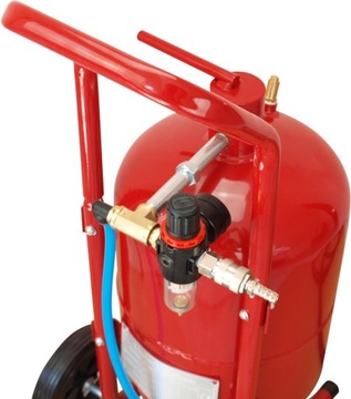 СИФОННАЯ ПЕСОЧНАЯ МАШИНА 19Л МОБИЛЬНАЯ НА КОЛЕСАХ + МАСКА + 16 НАСАДОК - САМАЯ МОЩНАЯ