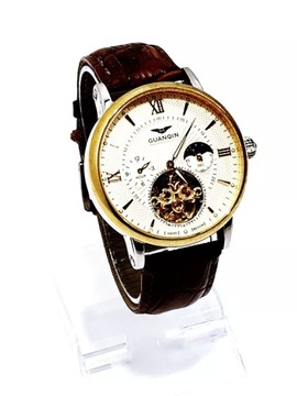 ZEGAREK GUANQUIN 8200-S047935 SKÓRZANY PASEK