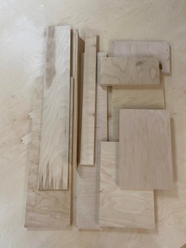 Mix formatek ze sklejki 20 kg drewno ścinki set