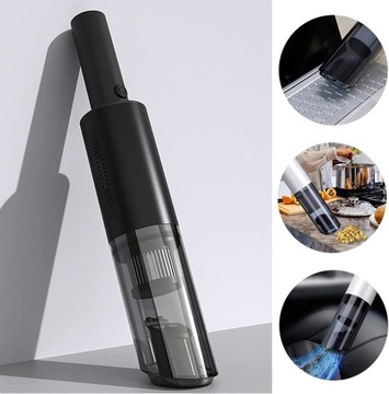 Ручной автомобильный пылесос, беспроводной, перезаряжаемый + полезные насадки