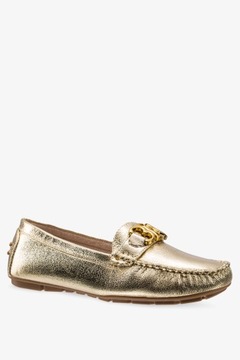 ЖЕНСКИЕ БЛЕСТЯЩИЕ ЗОЛОТЫЕ МОКАСИНЫ НА ПЛОСКОЙ ПЛОСКОЙ ПЛОСКОЙ ПЛОСКОСТИ МОДНЫЕ ДЕКОРАЦИОННЫЕ ЛЕГКИЕ ТУФЛИ размер 37