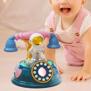 Мультяшная игрушка-телефон астронавта для детей, ролевая игра по телефону, темно-зеленый