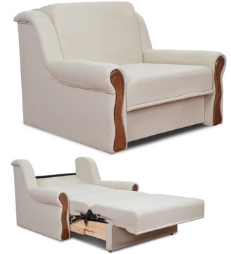 Rozkładana Sofa Amerykanka I Gosia z pojemnikiem FOTEL ROZKŁADANY do spania