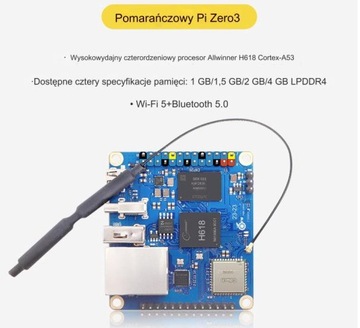 Микрокомпьютер Orange PI Zero 3 4 ГБ H618