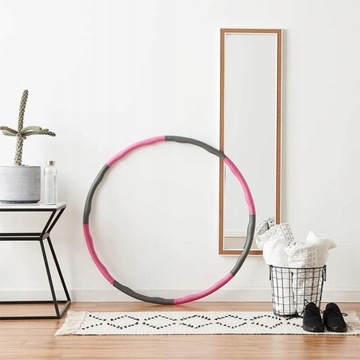 HULA HOP FITNESS ДЛЯ ПОХУДЕНИЯ СКЛАДНОЙ С ПЕННОЙ ТРУБКОЙ