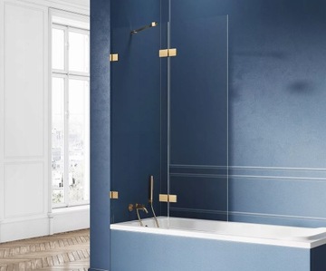 NT AVEXA GOLD SHINE Шторка для ванны L 120 h150