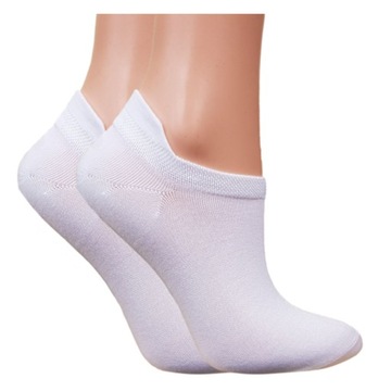 5 НИЗКИХ НОСОК ЖЕНСКИХ БАМБУКОВЫХ, БЕЛЫЕ 39/42