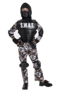 e238 kostium przebranie SWAT antyterrorysta żołnierz 9-10l