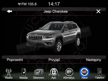 JEEP CHEROKEE UC84 POLSKIE MENU RADIO MAPA USA-EU