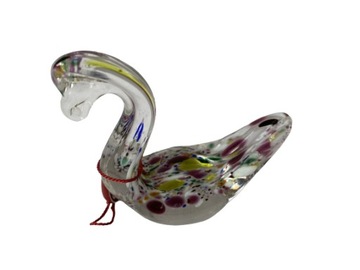 LUERROSE Szklana Figurka ŁABĘDŹ 9x9,5cm