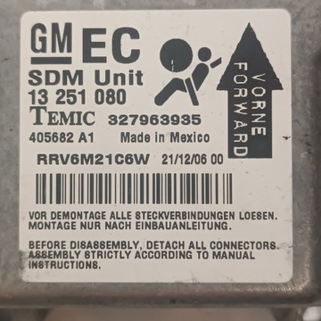 13251080 MODUL AIRBAG OPEL ASTRA H L48 1.7 CDTI