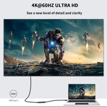 Удлинительный кабель USB 3.2 MF Type C, 0,5 м