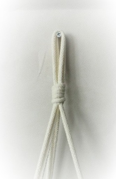Kwietnik MINI wiszący ze sznurka 60 cm. Makrama.