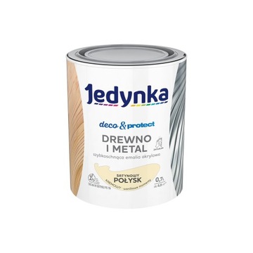 Jedynka do mebli Deco&Protect Drewno i Metal Satynowy Połysk Kremowy 0,7L