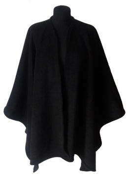 Poncho Ponczo Narzutka 32 34 36 czarne