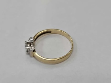 Klasyczny złoty pierścionek damski/ 585/ 2.37g/R18