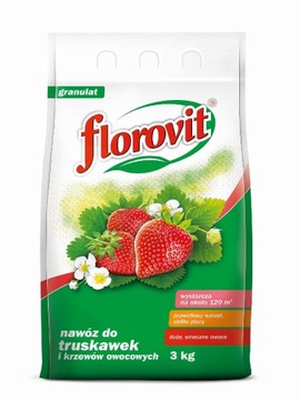 Florovit nawóz do truskawek, krzewów owocowych 3kg