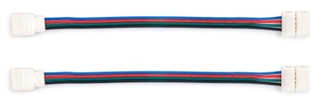KOMPLET ZŁĄCZKA CN-18: TAŚMA LED 10MM RGB 2 Szt
