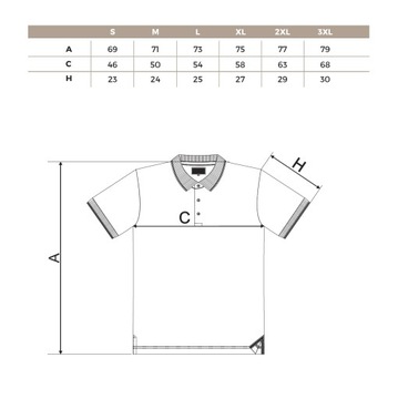 Мужская рубашка-поло L, хлопок, эластан, MALFINI 251