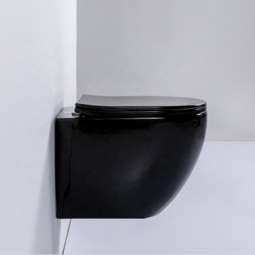 УНИТАЗ VELDMAN БЕЗОБЕДНИК ЧЕРНЫЙ VITO SLIM SEAT